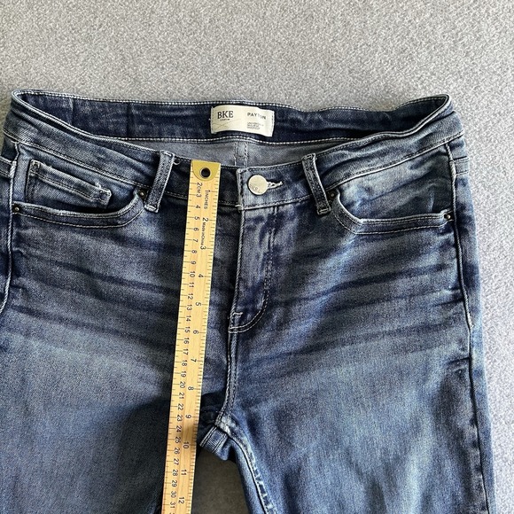 BKE Payton Denim Blue Jeans Women 30 X 29 Universal Fit Mid Rise Bootcut Cowgirl - Picture 8 of 10